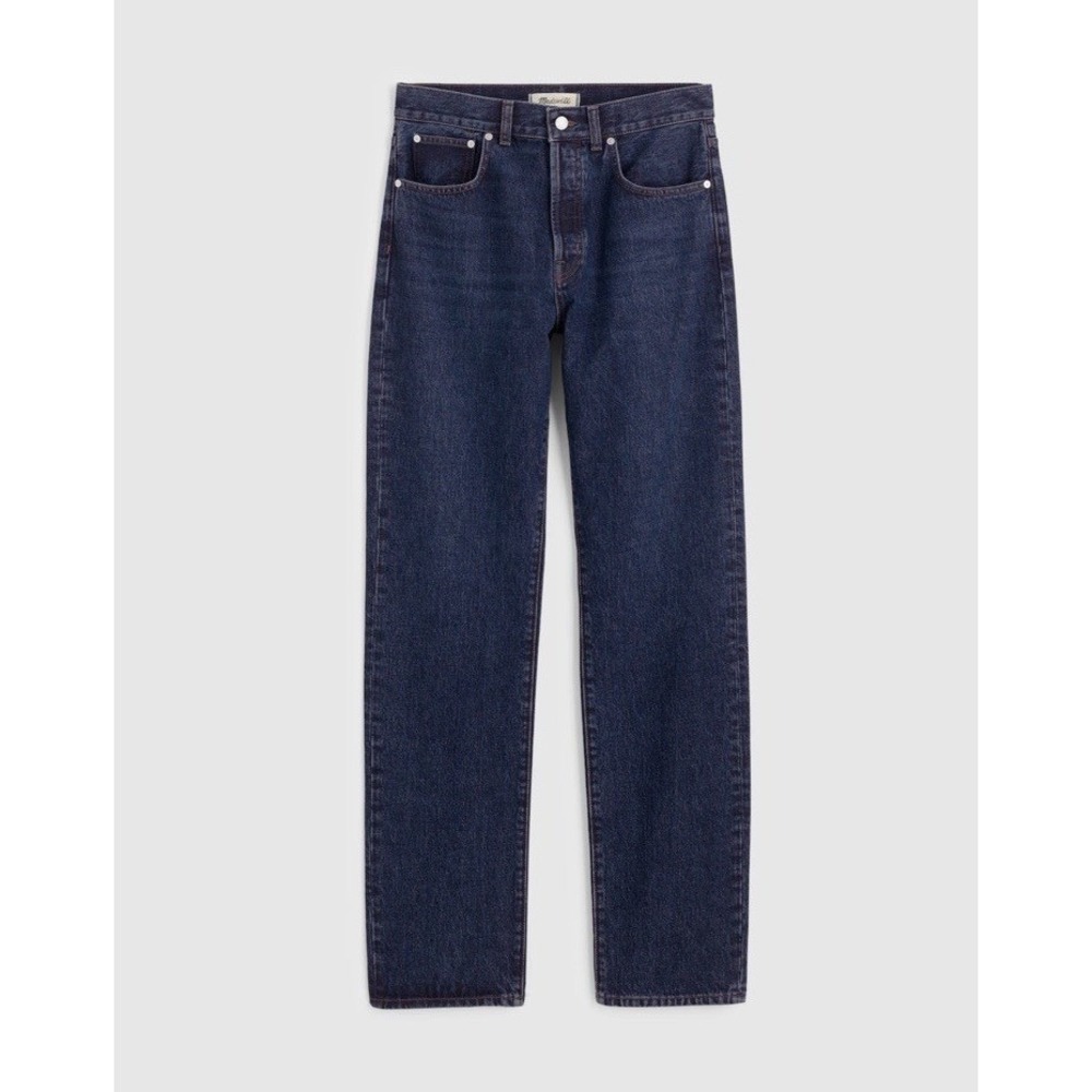 Madewell NWT The Longline Straight Jean Rinse Wash Rigid Size W 28 - Picture 7 of 15